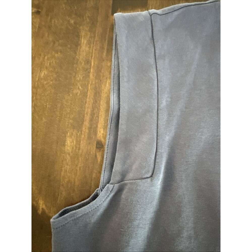 Haven Well Within Top Womens Tank Blue Minamalist Boho Lagenlook Sustainable - Picture 3 of 9